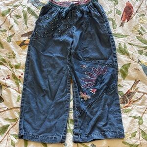 Peek Multicolor Embroidered Pants